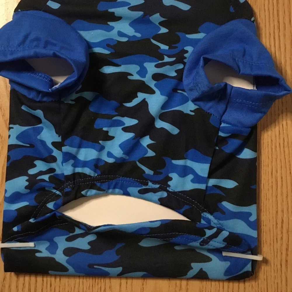 New Bundle of 3 Doggie Camo Harness 16.5”-23” Leash 48” Long & T-shirt 12”x16”